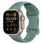 Hole Style Butterfly Buckle Camouflage Silicone Watch Band, For Apple Watch Ultra 2 49mm, For Apple Watch Series 9 45mm, For Apple Watch Series 9 41mm, For Apple Watch Ultra 49mm
