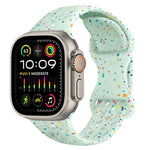 Hole Style Butterfly Buckle Camouflage Silicone Watch Band, For Apple Watch Ultra 2 49mm, For Apple Watch Series 9 45mm, For Apple Watch Series 9 41mm, For Apple Watch Ultra 49mm