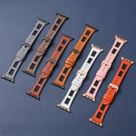 Mesh Calfskin Genuine Leather Watch Band, For Apple Watch Series 4 44mm, For Apple Watch Series 4 40mm, For Apple Watch Series 3 38mm, For Apple Watch Series 3 42mm, For Apple Watch Series 2 42mm, For Apple Watch Series 2 38mm