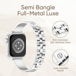 Cross Bracelet Stainless Steel Watch Band, For Apple Watch SE 2023 44mm, For Apple Watch SE 2023 40mm, For Apple Watch Ultra 2 49mm, For Apple Watch Series 9 45mm, For Apple Watch Series 9 41mm, For Apple Watch Ultra 49mm, For Apple Watch Series 8 41mm...