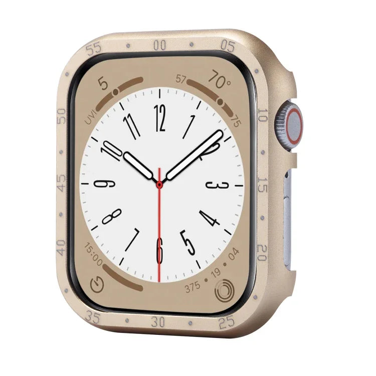 Aluminum Alloy Watch Frame Case, For Apple Watch Series 6 / 5 / 4 / SE 44mm, For Apple Watch Series 6 / 5 / 4 / SE 40mm, For Apple Watch Series 9 / 8 / 7 45mm, For Apple Watch Series 9 / 8 / 7 41mm, For Apple Watch Series 3 / 2 / 1 38mm                ...