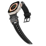 Stainless Steel Connector TPU Watch Band, For Apple Watch SE 2023 44mm, For Apple Watch Ultra 2 49mm
