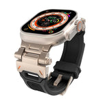 Stainless Steel Connector TPU Watch Band, For Apple Watch SE 2023 44mm, For Apple Watch Ultra 2 49mm
