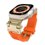 Stainless Steel Connector TPU Watch Band, For Apple Watch Series 6 44mm, For Apple Watch Series 5 44mm