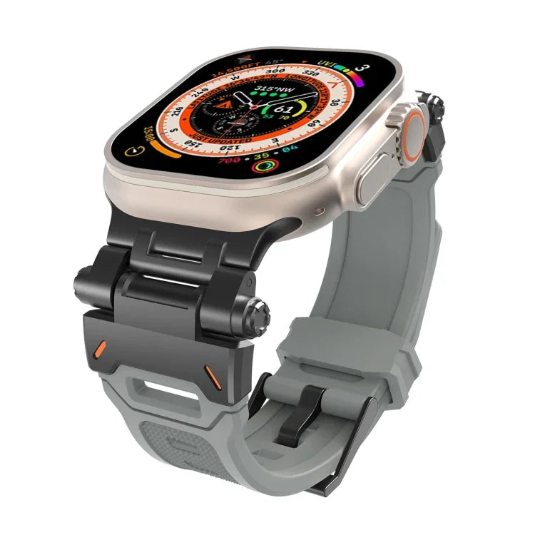 Stainless Steel Connector TPU Watch Band, For Apple Watch Series 4 44mm, For Apple Watch Series 3 42mm