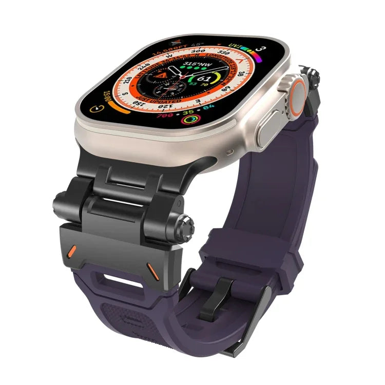 Stainless Steel Connector TPU Watch Band, For Apple Watch Series 4 44mm, For Apple Watch Series 3 42mm