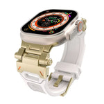 Stainless Steel Connector TPU Watch Band, For Apple Watch Series 4 44mm, For Apple Watch Series 3 42mm