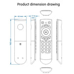G21 2.4GHz Fly Air Mouse LED Backlight Wireless Keyboard Remote Control with Gyroscope for Android TV Box / PC, Support Intelligent Voice, Blue