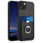 R20 Ring Card Holder Phone Case, For iPhone 17 Pro Max, For iPhone 17 Pro, For iPhone 17, For iPhone Air, For iPhone 15 Pro Max, For iPhone 15 Pro, For iPhone 15 Plus, For iPhone 15