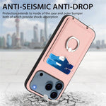 R20 Ring Card Holder Phone Case, For iPhone 17 Pro Max, For iPhone 17 Pro, For iPhone 17, For iPhone Air, For iPhone 15 Pro Max, For iPhone 15 Pro, For iPhone 15 Plus, For iPhone 15