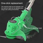 21V Portable Rechargeable Electric Lawn Mower Weeder, EU Plug, US Plug