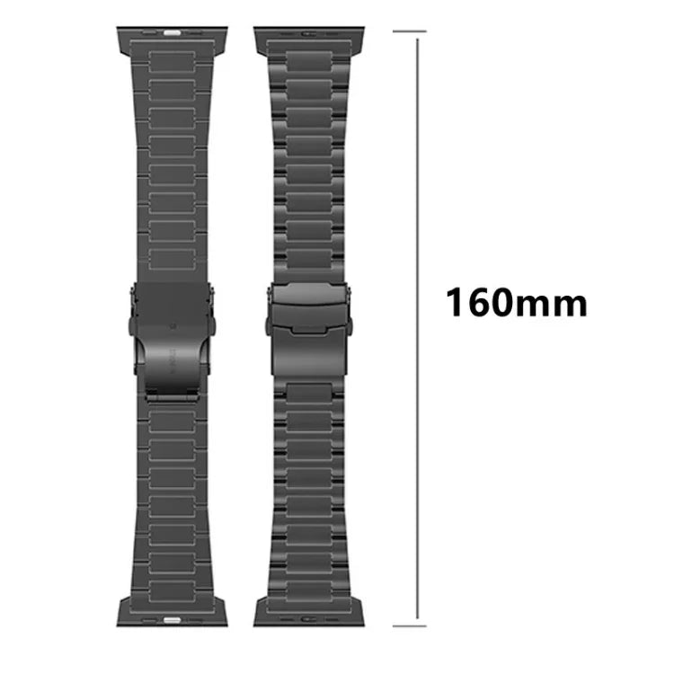26mm Safety Buckle Titanium Alloy Watch Band, For Apple Watch SE 2023 44mm, For Apple Watch Ultra 2 49mm, For Apple Watch Series 9 45mm, For Apple Watch Ultra 49mm, For Apple Watch Series 8 45mm, For Apple Watch SE 2022 44mm, For Apple Watch Series 7 4...