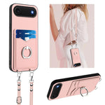 R20 Crossbody Rope Ring Card Holder Phone Case, For iPhone 17 Pro Max, For iPhone 17 Pro, For iPhone 17, For iPhone Air, For iPhone 15 Pro Max, For iPhone 15 Pro, For iPhone 15 Plus, For iPhone 15