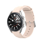 Round Tail Leather Strap, Size: Free Size 22mm, For Galaxy Watch 3 45mm