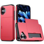Shockproof Armor Phone Case with Card Slot, For iPhone Air, For iPhone 16 Pro Max, For iPhone 16 Pro, For iPhone 16 Plus