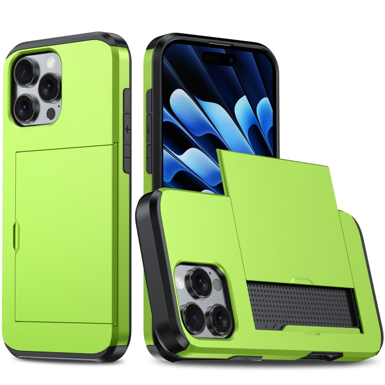 Shockproof Armor Phone Case with Card Slot, For iPhone Air, For iPhone 16 Pro Max, For iPhone 16 Pro, For iPhone 16 Plus