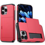 Shockproof Armor Phone Case with Card Slot, For iPhone Air, For iPhone 16 Pro Max, For iPhone 16 Pro, For iPhone 16 Plus