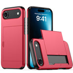 Shockproof Armor Phone Case with Card Slot, For iPhone Air, For iPhone 16 Pro Max, For iPhone 16 Pro, For iPhone 16 Plus