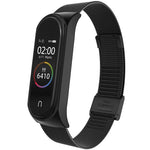 For Xiaomi Mi Band 4 / 3 Milanese Metal Replacement Strap Watchband, Silver, Black, Rose Gold, Rose Pink, Black Red, Black Green, Pink, Colorful, Green, Pearlescent Blue, Blue, Purple, Red