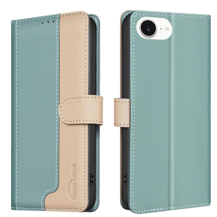 Color Matching RFID Anti-theft Leather Phone Case, For iPhone 17e / 16e, For iPhone 17 Pro Max, For iPhone 17 Pro, For iPhone 17, For iPhone Air, For iPhone 16 Pro Max, For iPhone 16 Pro, For iPhone 16 Plus, For iPhone 16