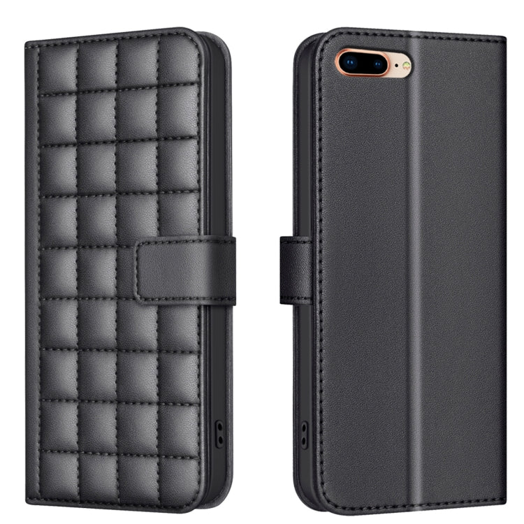 Square Texture Leather Phone Case, For iPhone 15 Plus / 14 Plus, For iPhone 15, For iPhone 14 / 13, For iPhone 14 Pro, For iPhone 14 Pro Max, For iPhone SE 2022 / SE 2020 / 8 / 7, For iPhone 13 Pro Max, For iPhone 13 Pro