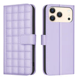 Square Texture Leather Phone Case, For iPhone 18 Pro Max/17 Pro Max, For iPhone 17e / 16e, For iPhone 16 Pro Max, For iPhone 16 Pro, For iPhone 16 Plus, For iPhone 16, For iPhone 15 Pro Max, For iPhone 15 Pro
