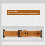 Genuine Leather Replacement Strap Watchband, For Apple Watch 5 & 4 40mm / 3 & 2 & 1 38mm, For Apple Watch 5 & 4 44mm / 3 & 2 & 1 42mm