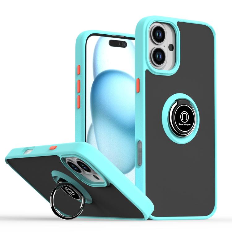 Q Shadow 1 Series TPU + PC Phone Case with Ring, For iPhone 16 Pro, For iPhone 16 Plus, For iPhone 15 Pro Max, For iPhone 15 Pro, For iPhone 15 Plus, For iPhone 15