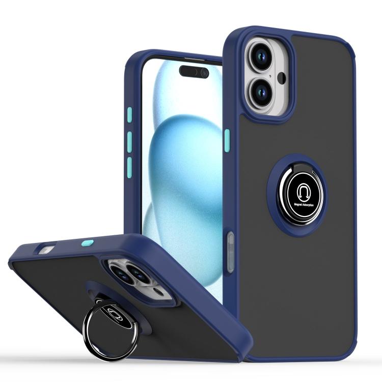 Q Shadow 1 Series TPU + PC Phone Case with Ring, For iPhone 16 Pro, For iPhone 16 Plus, For iPhone 15 Pro Max, For iPhone 15 Pro, For iPhone 15 Plus, For iPhone 15