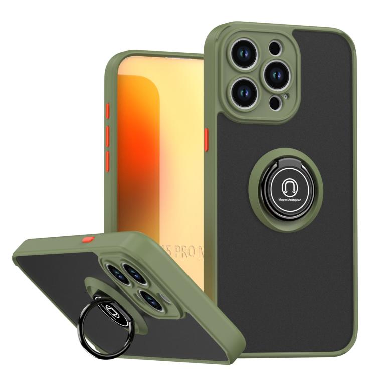 Q Shadow 1 Series TPU + PC Phone Case with Ring, For iPhone 16 Pro, For iPhone 16 Plus, For iPhone 15 Pro Max, For iPhone 15 Pro, For iPhone 15 Plus, For iPhone 15