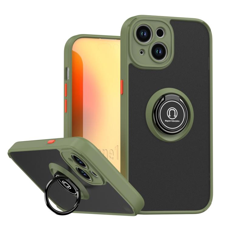 Q Shadow 1 Series TPU + PC Phone Case with Ring, For iPhone 16 Pro, For iPhone 16 Plus, For iPhone 15 Pro Max, For iPhone 15 Pro, For iPhone 15 Plus, For iPhone 15