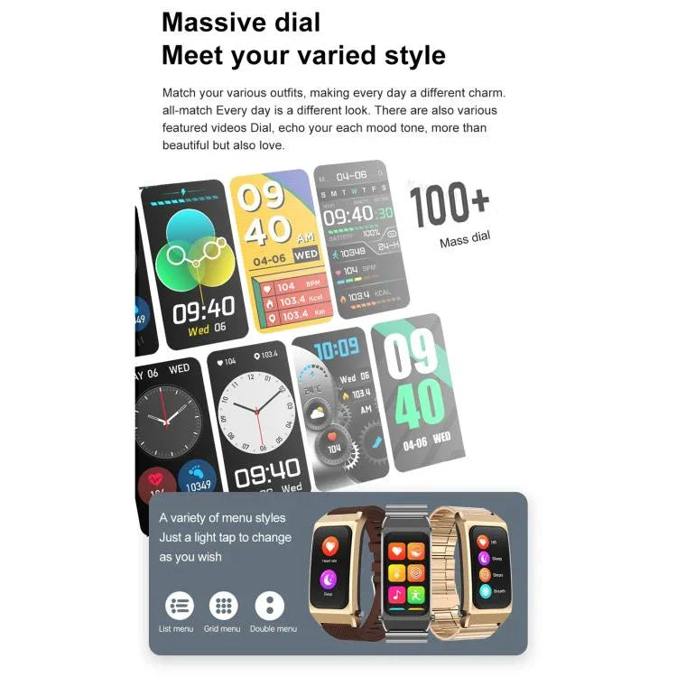 B7 Pro 1.5 inch 2 in 1 Bluetooth Earphone Silicone Strap Smart Watch, Support Heart Rate / Sleep Monitoring