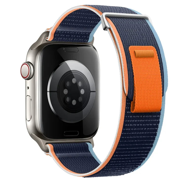 Dual-Section Loop Nylon Watch Band, For Apple Watch SE 2023 44mm, For Apple Watch SE 2023 40mm