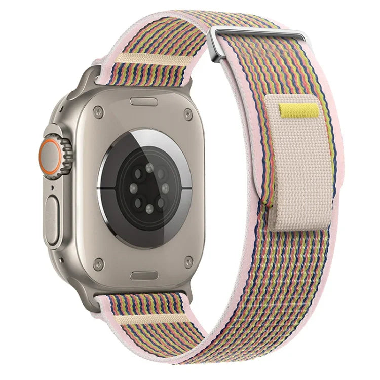 Dual-Section Loop Nylon Watch Band, For Apple Watch Ultra 2 49mm, For Apple Watch Series 9 45mm