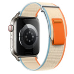 Dual-Section Loop Nylon Watch Band, For Apple Watch Ultra 2 49mm, For Apple Watch Series 9 45mm