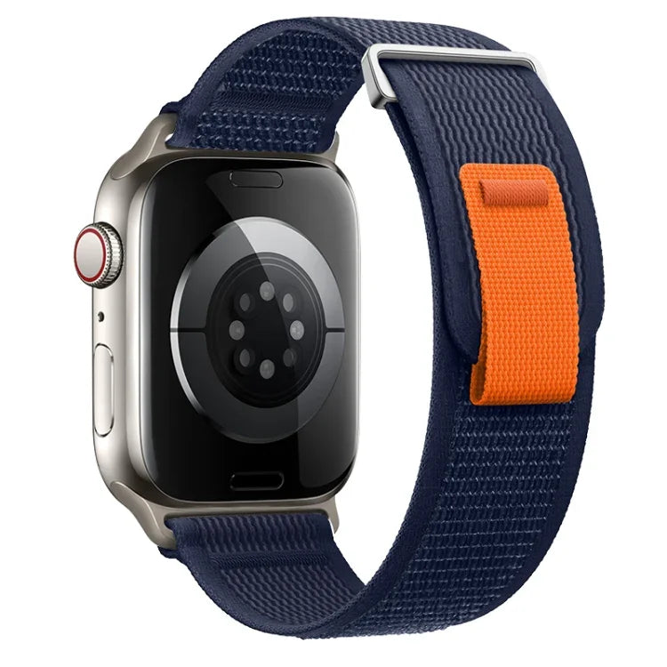 Dual-Section Loop Nylon Watch Band, For Apple Watch Ultra 2 49mm, For Apple Watch Series 9 45mm