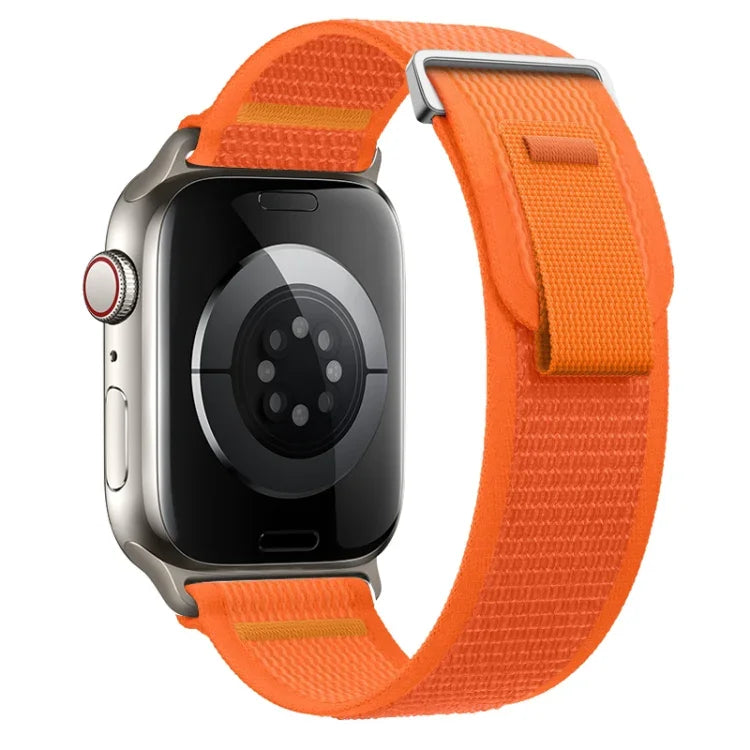 Dual-Section Loop Nylon Watch Band, For Apple Watch Series 9 41mm, For Apple Watch Ultra 49mm