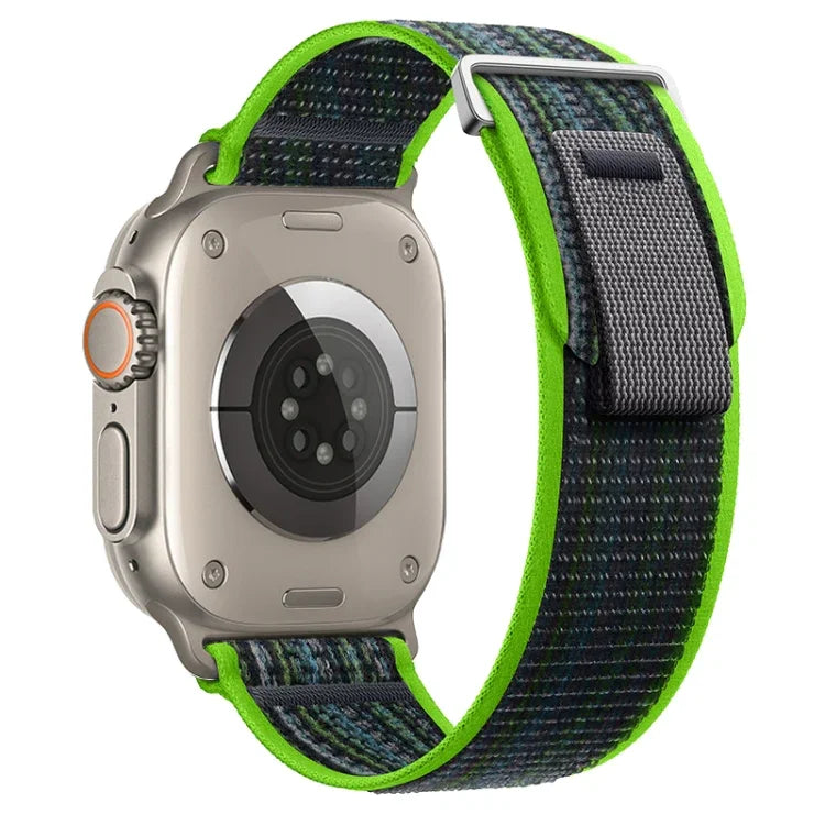 Dual-Section Loop Nylon Watch Band, For Apple Watch Series 9 41mm, For Apple Watch Ultra 49mm