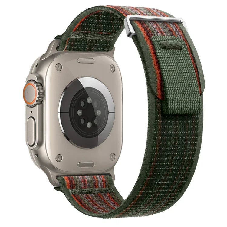 Dual-Section Loop Nylon Watch Band, For Apple Watch Series 9 41mm, For Apple Watch Ultra 49mm
