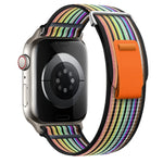Dual-Section Loop Nylon Watch Band, For Apple Watch SE 2022 40mm, For Apple Watch SE 2022 44mm