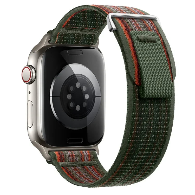 Dual-Section Loop Nylon Watch Band, For Apple Watch Series 7 41mm, For Apple Watch Series 7 45mm