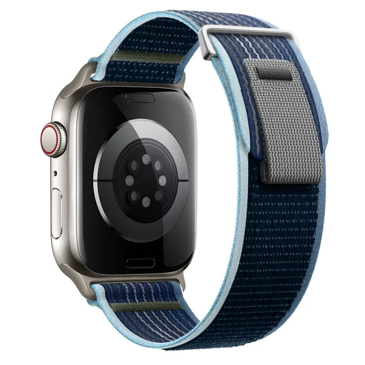 Dual-Section Loop Nylon Watch Band, For Apple Watch Series 7 41mm, For Apple Watch Series 7 45mm