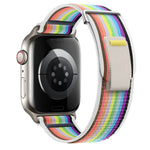 Dual-Section Loop Nylon Watch Band, For Apple Watch Series 7 41mm, For Apple Watch Series 7 45mm