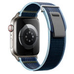 Dual-Section Loop Nylon Watch Band, For Apple Watch Series 7 41mm, For Apple Watch Series 7 45mm