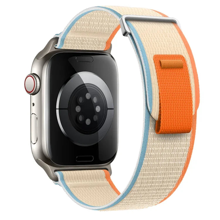 Dual-Section Loop Nylon Watch Band, For Apple Watch SE 40mm, For Apple Watch SE 44mm