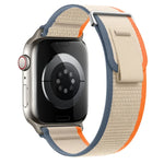 Dual-Section Loop Nylon Watch Band, For Apple Watch SE 40mm, For Apple Watch SE 44mm
