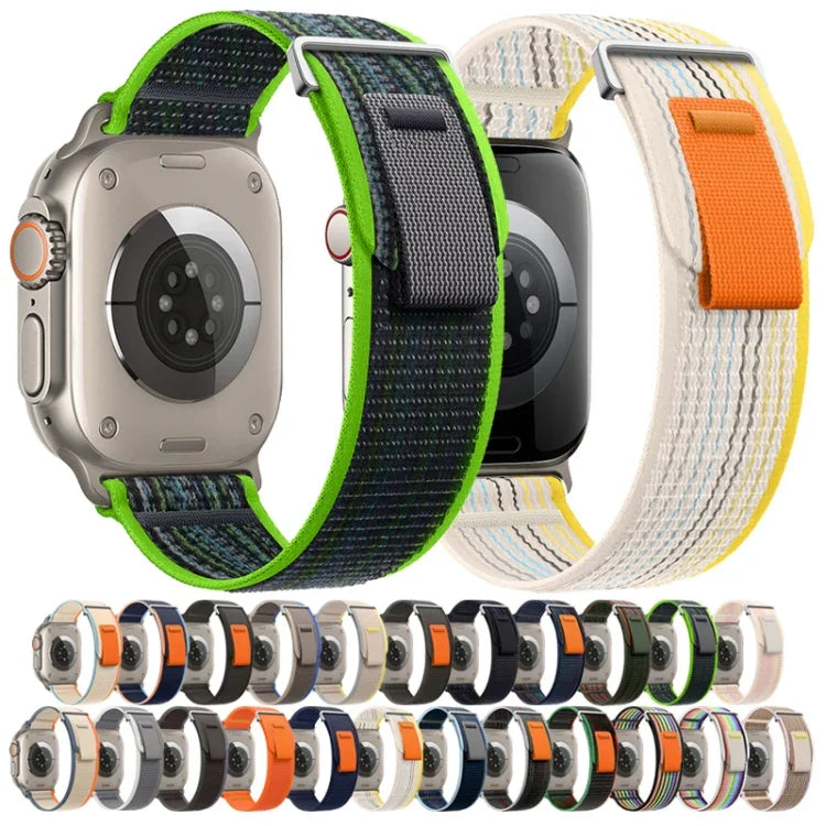 Dual-Section Loop Nylon Watch Band, For Apple Watch Series 3 38mm, For Apple Watch Series 3 42mm
