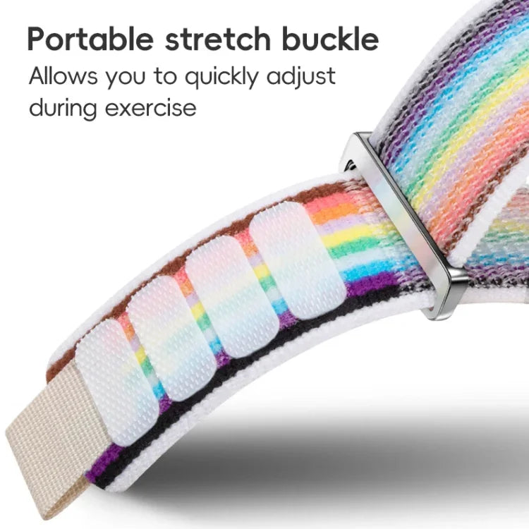Dual-Section Loop Nylon Watch Band, For Apple Watch Series 9 41mm, For Apple Watch Ultra 49mm