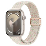 Slim Magnetic Buckle Nylon Braided Watch Band, For Apple Watch Ultra 2 49mm, For Apple Watch Series 9 45mm