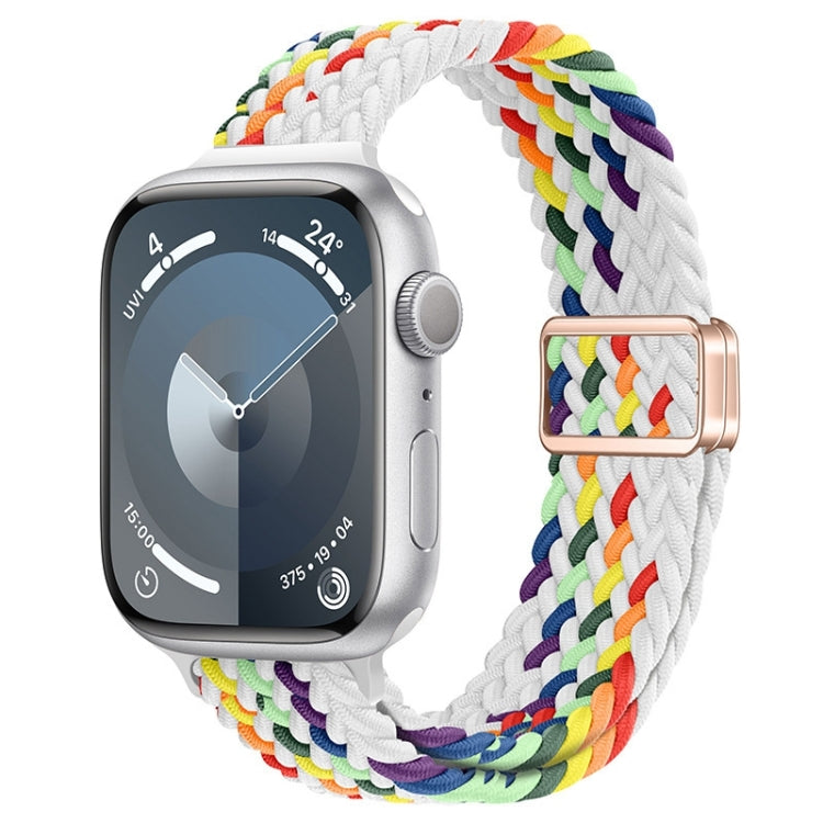 Slim Magnetic Buckle Nylon Braided Watch Band, For Apple Watch Series 8 41mm, For Apple Watch Series 8 45mm